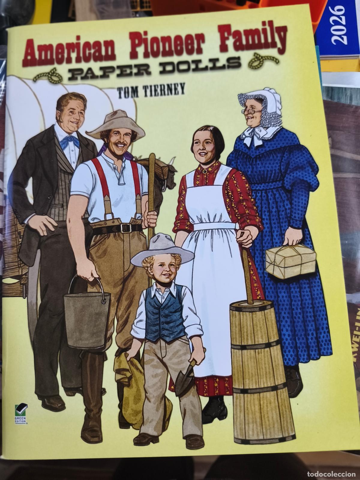 Coleccionismo Recortables: American Pioneer Family. Paper Dolls. Dover