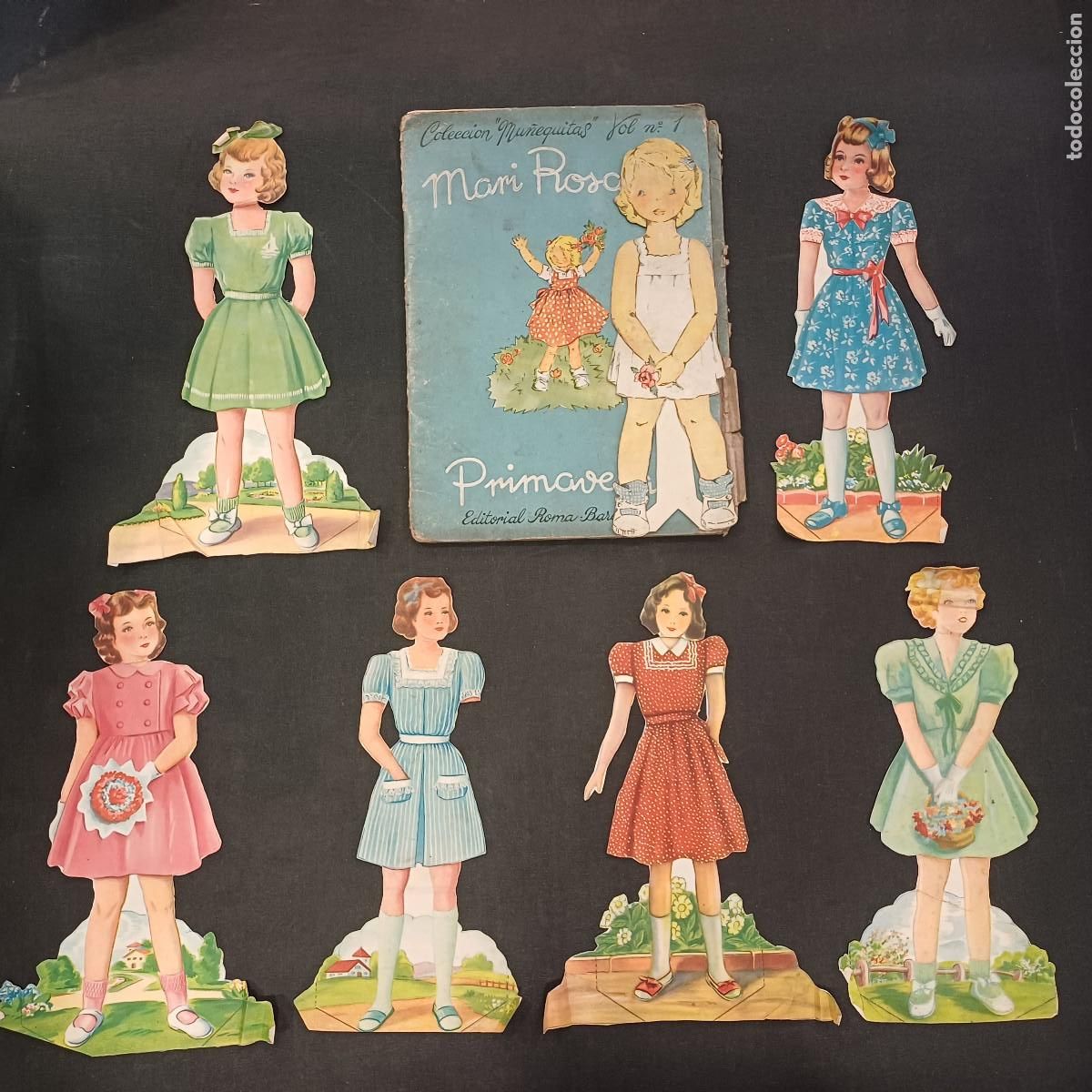 Coleccionismo Recortables: MARI ROSA EN PRIMAVERA/COLECCION MU&Ntilde;EQUITAS VOL.1.