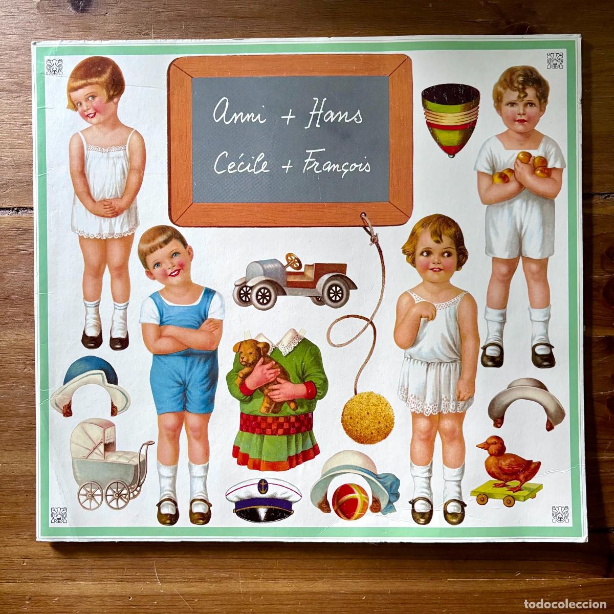 Coleccionismo Recortables: RECORTABLE 1988 FRANZ HOSEF HOLLER 4 PAGINAS CARTULINA 28X30 CMS. MU&Ntilde;ECAS VESTIDOS...BIEN CONSERVADO