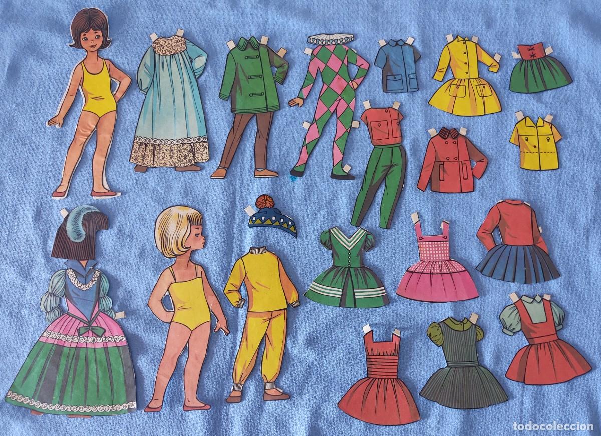 Coleccionismo Recortables: RECORTABLES DE MU&Ntilde;ECAS ANGELA ISABL Y MARGARITA DE SIMA