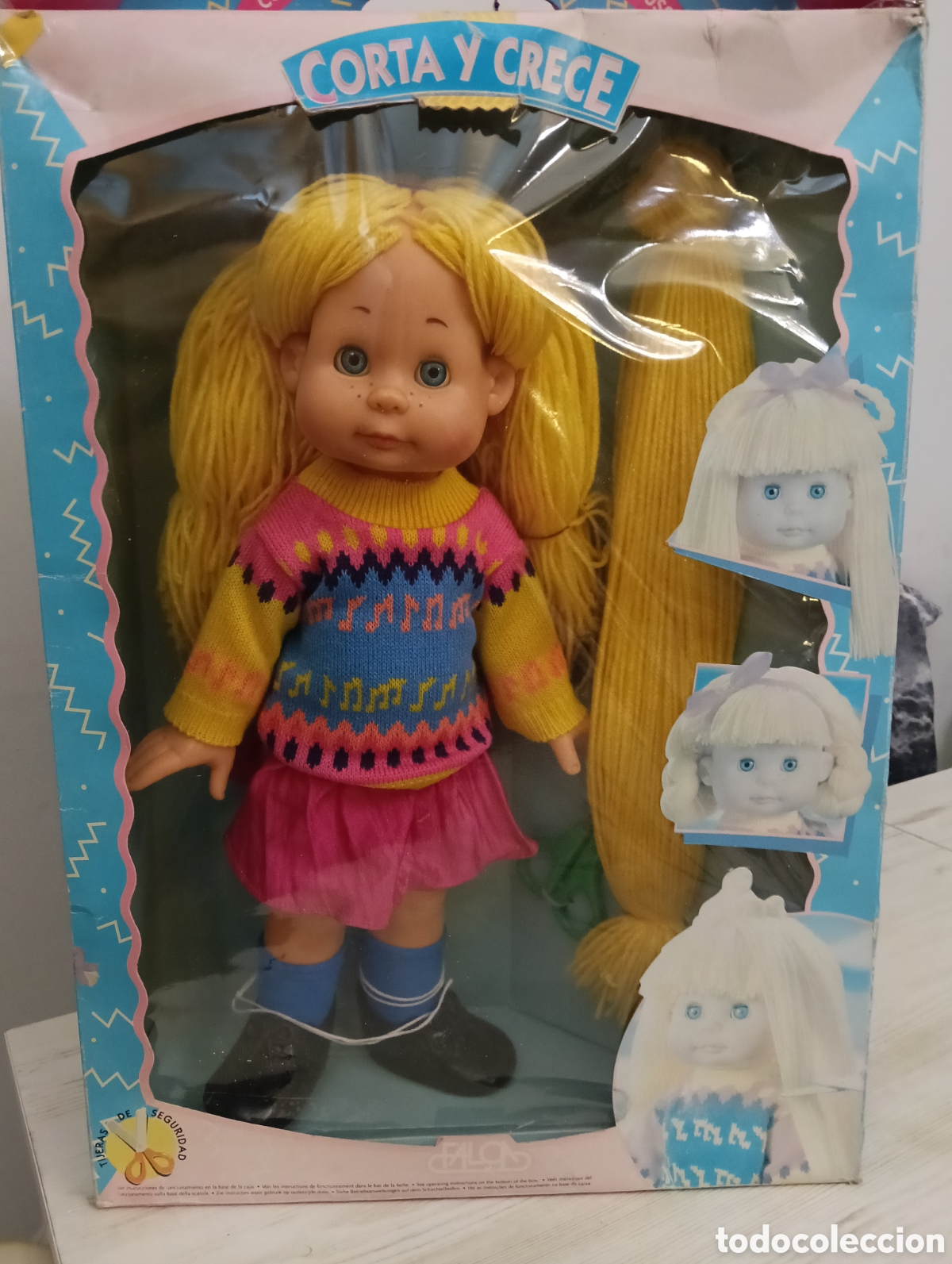 Coleccionismo recortables: Mu&ntilde;eca vintage Corta y Crece- Marca Falca (A&ntilde;os 80