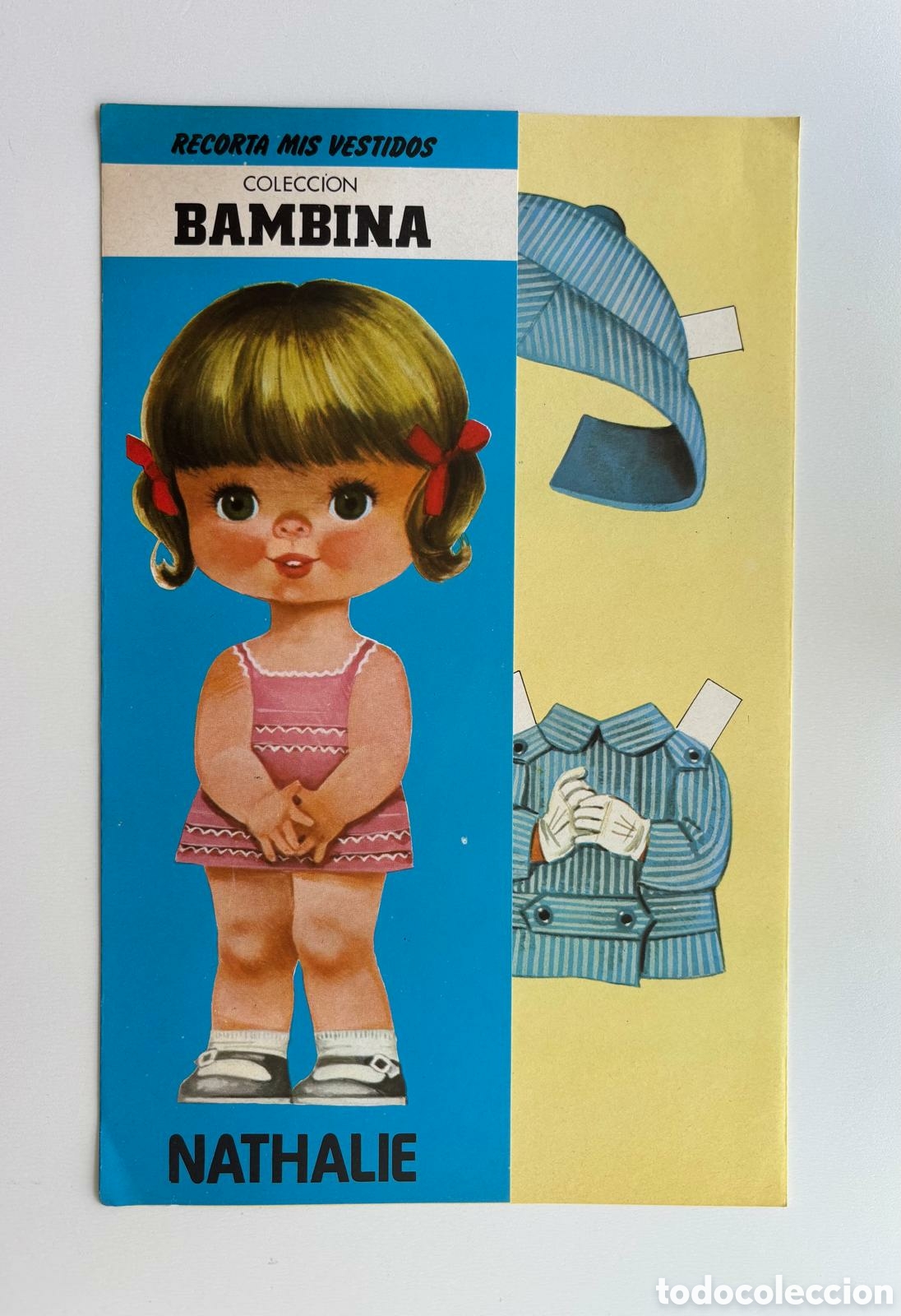 Coleccionismo recortables: L&aacute;mina MU&Ntilde;ECAS RECORTABLES BAMBINA editorial FILASTROCCA 1983 a&ntilde;os 80 NUEVA mariquitina ni&ntilde;as