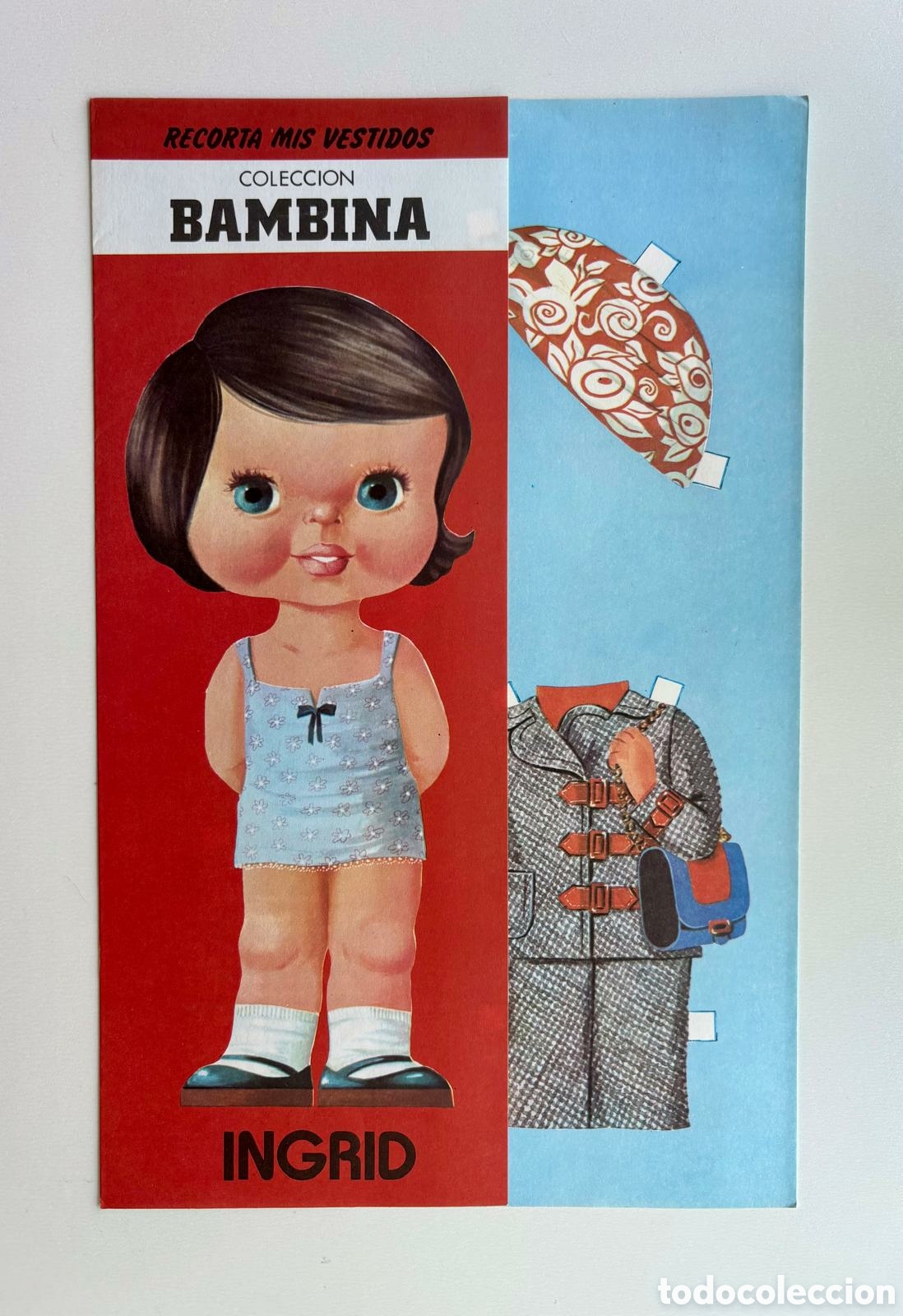 Coleccionismo recortables: L&aacute;mina MU&Ntilde;ECAS RECORTABLES colecci&oacute;n BAMBINA editorial FILASTROCCA 1983 a&ntilde;os 80 NUEVA ni&ntilde;as