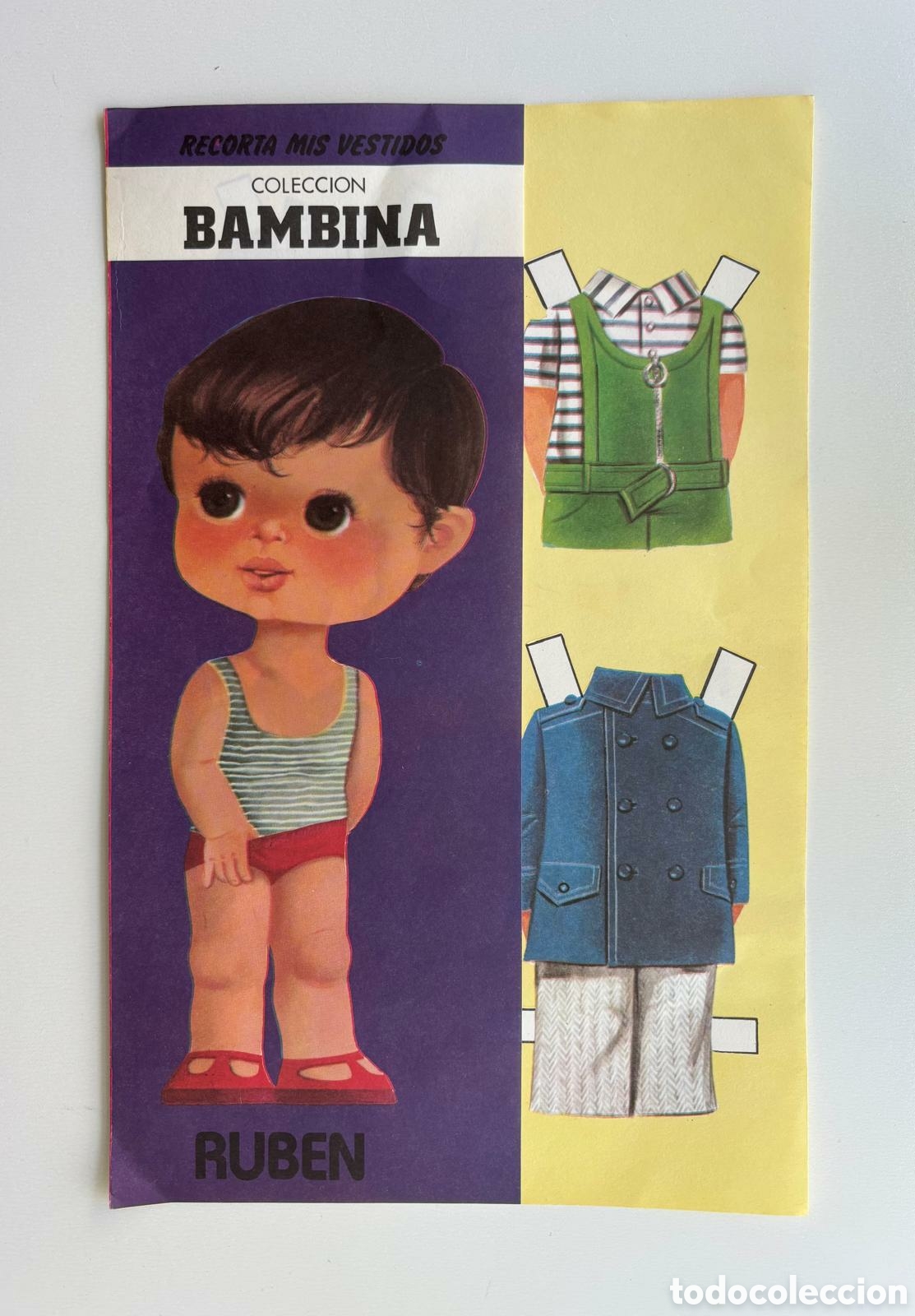 Coleccionismo recortables: L&aacute;mina MU&Ntilde;ECAS RECORTABLES colecci&oacute;n BAMBINA editorial FILASTROCCA 1983 a&ntilde;os 80 NUEVA ni&ntilde;as