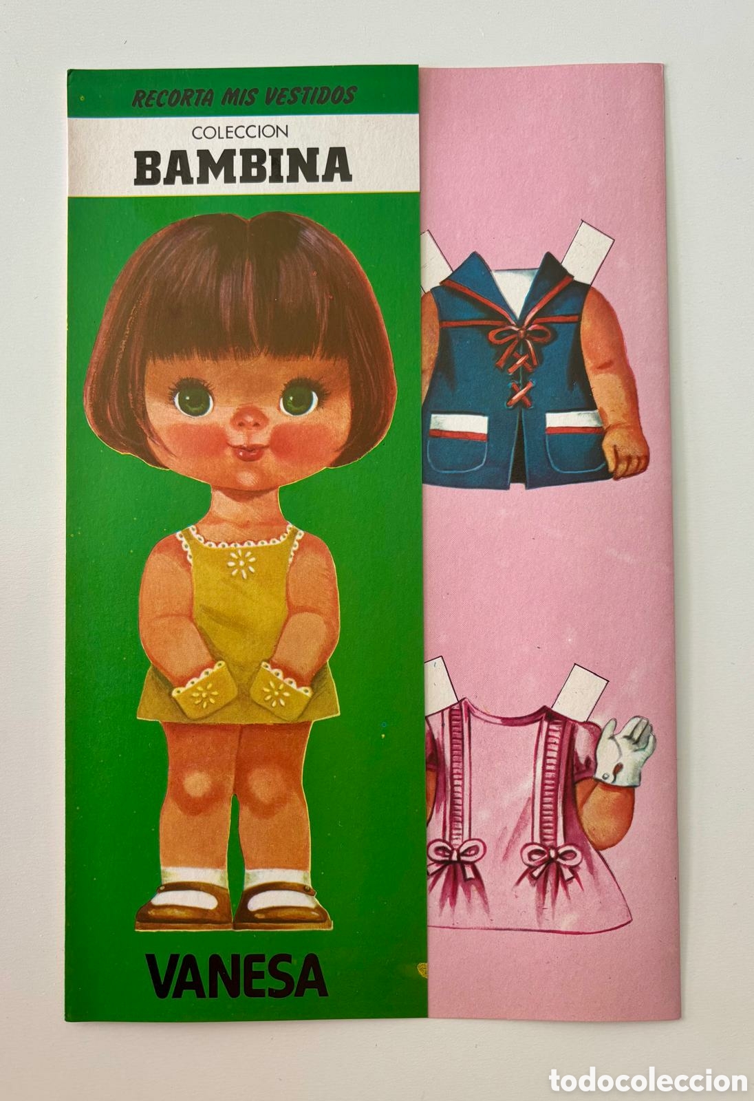 Coleccionismo recortables: L&aacute;mina MU&Ntilde;ECAS RECORTABLES colecci&oacute;n BAMBINA editorial FILASTROCCA 1983 a&ntilde;os 80 NUEVA ni&ntilde;as