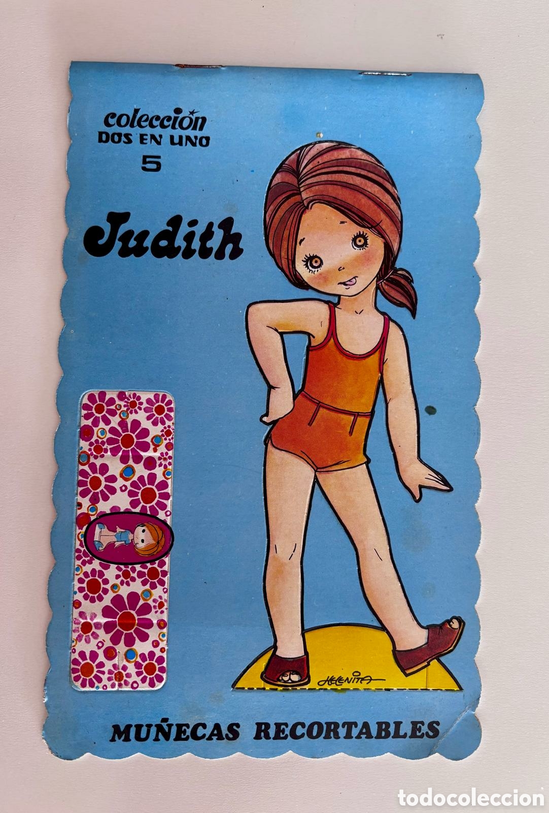 Colecionismo Recort&aacute;veis: MU&Ntilde;ECAS RECORTABLES colecci&oacute;n DOS EN UNO 5 Judith Sarita editorial ROMA HELENITA 1976 libro librito