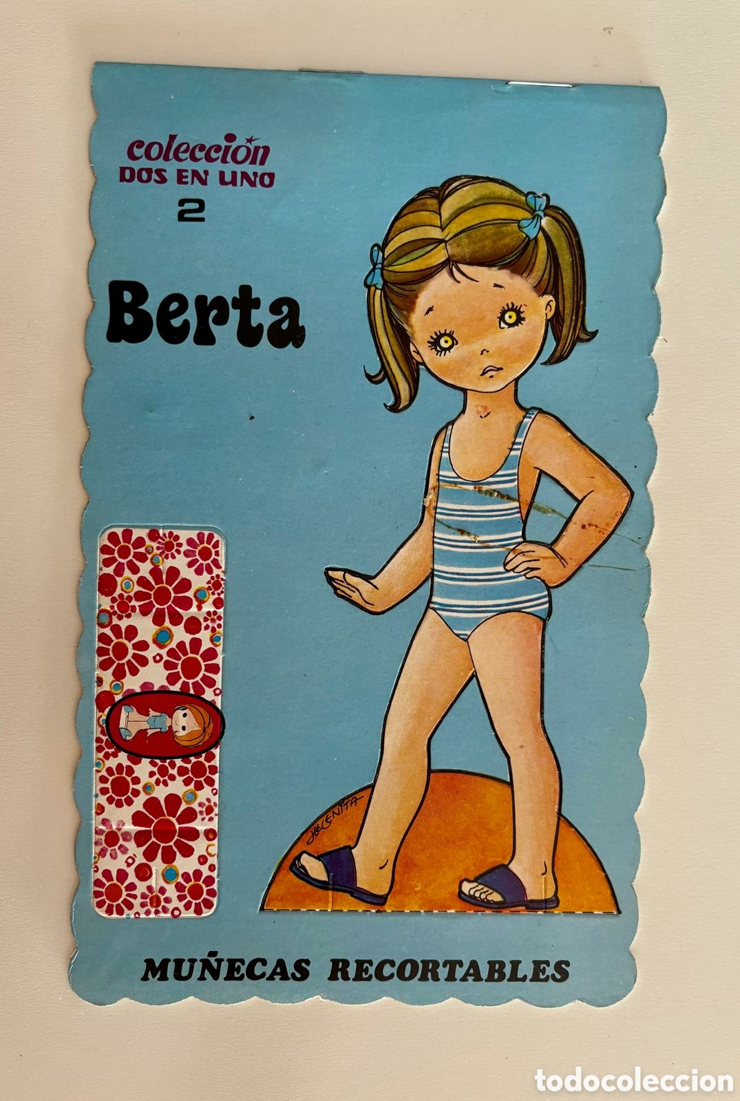 Colecionismo Recort&aacute;veis: MU&Ntilde;ECAS RECORTABLES colecci&oacute;n DOS EN UNO 2 Berta Vicky editorial ROMA HELENITA 1976 libro librito