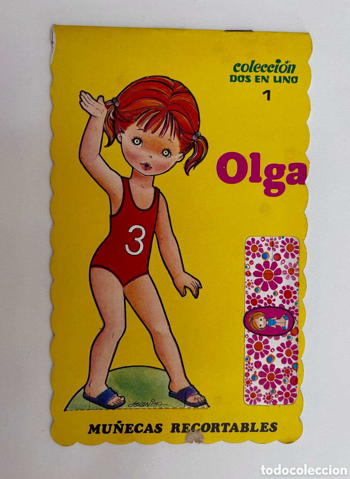 Colecionismo Recort&aacute;veis: MU&Ntilde;ECAS RECORTABLES colecci&oacute;n DOS EN UNO 1 Olga Susana editorial ROMA HELENITA 1976 libro librito