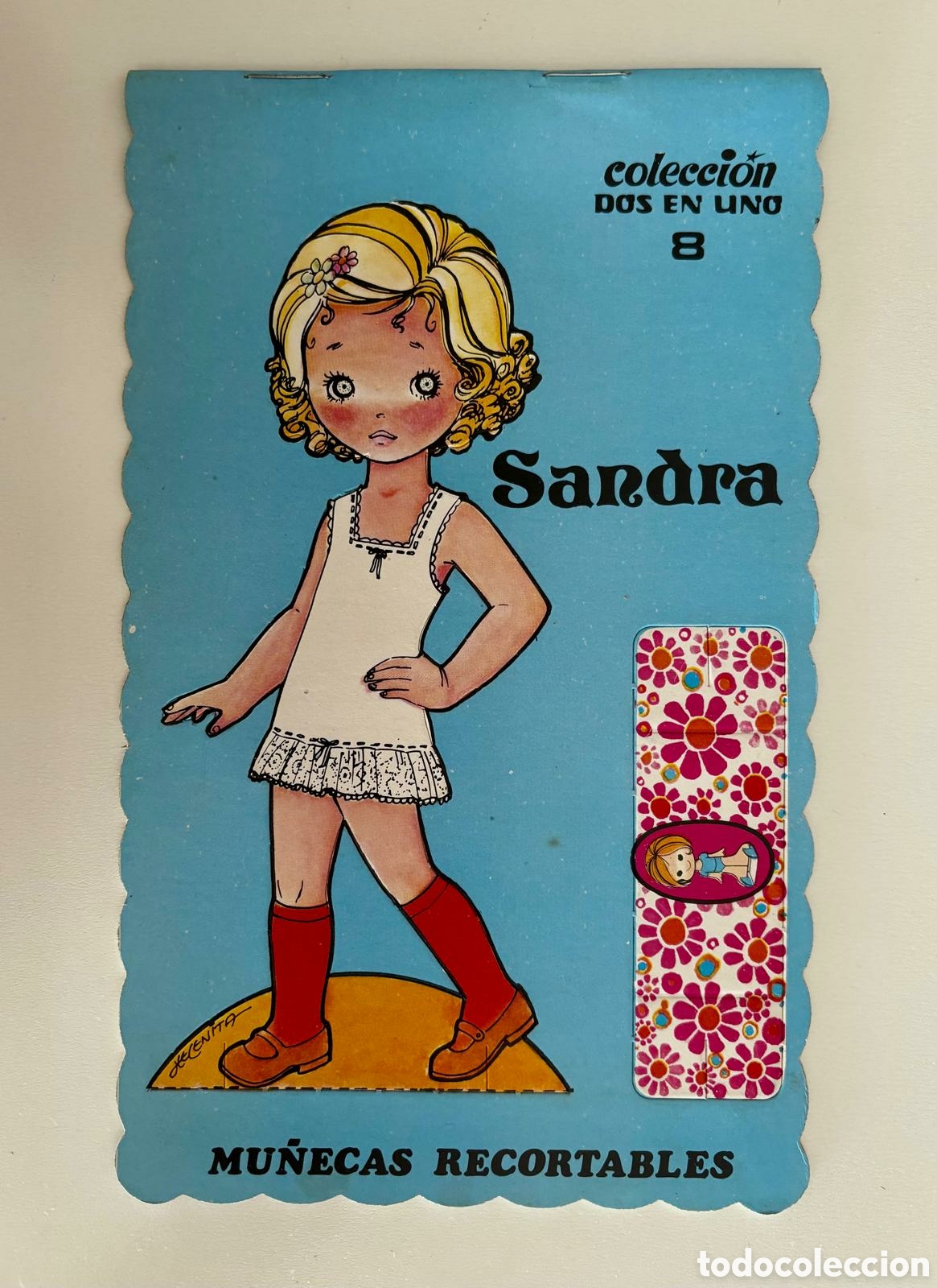 Colecionismo Recort&aacute;veis: MU&Ntilde;ECAS RECORTABLES colecci&oacute;n DOS EN UNO 8 Sandra Katerina ROMA HELENITA 1976 libro librito l&aacute;mina