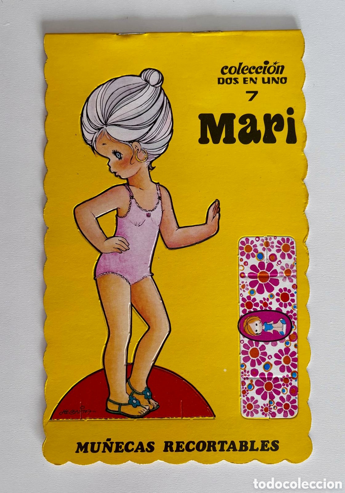 Colecionismo Recort&aacute;veis: MU&Ntilde;ECAS RECORTABLES colecci&oacute;n DOS EN UNO 7 Mari B&aacute;rbara editorial ROMA HELENITA 1976 libro librito