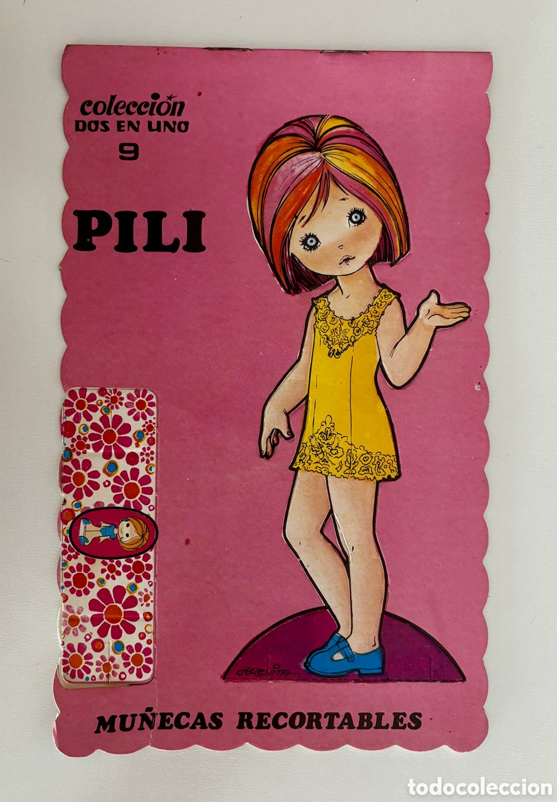 Collectionnisme Images &agrave; D&eacute;couper: MU&Ntilde;ECAS RECORTABLES colecci&oacute;n DOS EN UNO 9 Pili Isabel editorial ROMA HELENITA 1976 DEFECTO librito