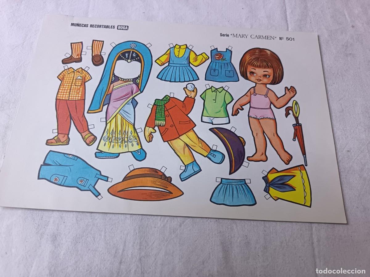 Coleccionismo recortables: Libro de recortables de mu&ntilde;ecas, serie Mary Carmen, Boga, del 501 al 510 correlativos