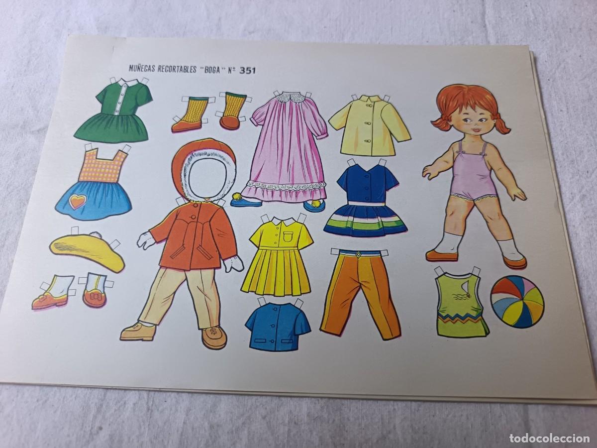 Coleccionismo recortables: Libro de recortables de mu&ntilde;ecas, Boga, del 351 al 360 correlativos