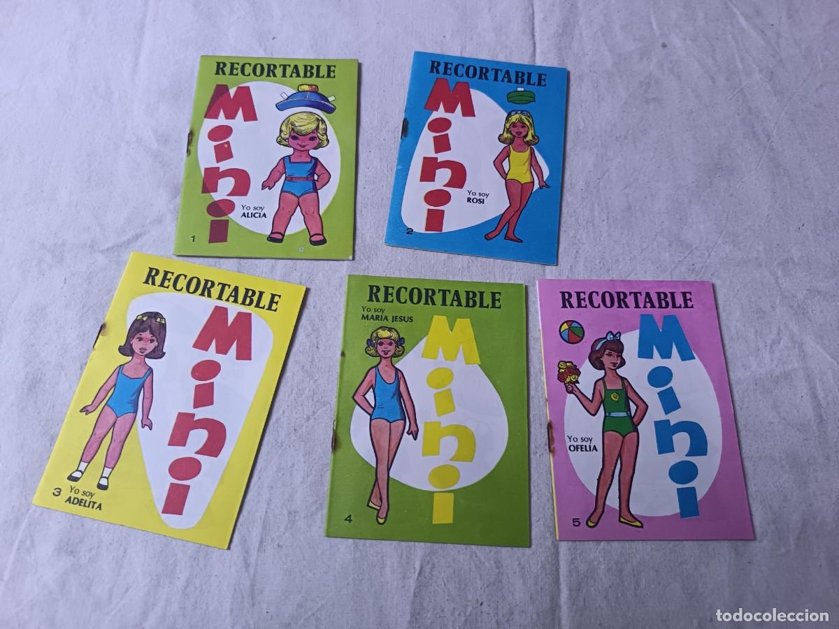 Coleccionismo recortables: Lote de 5 libritos de Recortables de mu&ntilde;ecas, Mini, del 1 al 5 correlativos