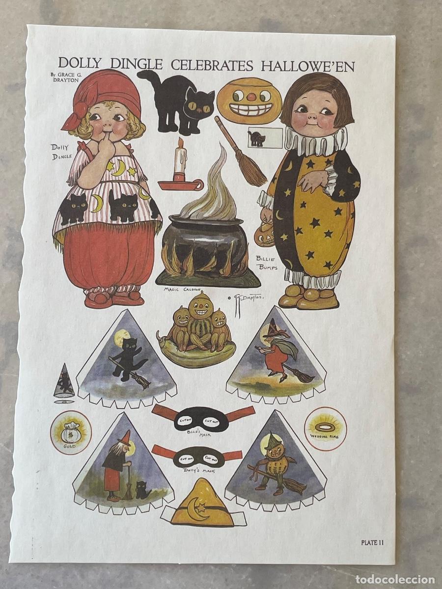 Coleccionismo recortables: Recortable mu&ntilde;ecas de papel &ldquo;Dolly Dingle celebra Hallowen&rdquo;