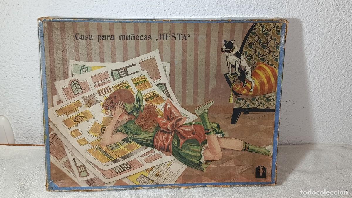 Coleccionismo recortables: ANTIGUO JUEGO JUGUETE CASA PARA MU&Ntilde;ECAS HESTA RECORTABLE RECORTABLES A&Ntilde;OS 20 - 30