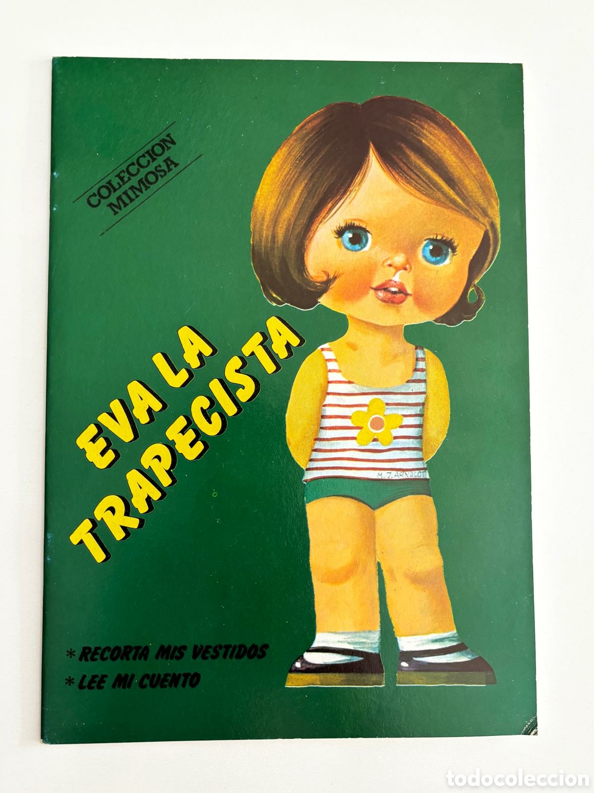 Coleccionismo recortables: Librito MU&Ntilde;ECAS RECORTABLES EVA LA TRAPECISTA colecci&oacute;n Mimosa editorial FILASTROCCA 1982 NUEVA