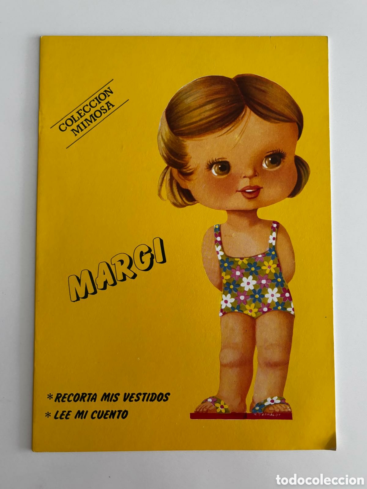 Coleccionismo recortables: Librito MU&Ntilde;ECAS RECORTABLES MARGI colecci&oacute;n Mimosa editorial FILASTROCCA 1982 NUEVA antiguo ni&ntilde;as