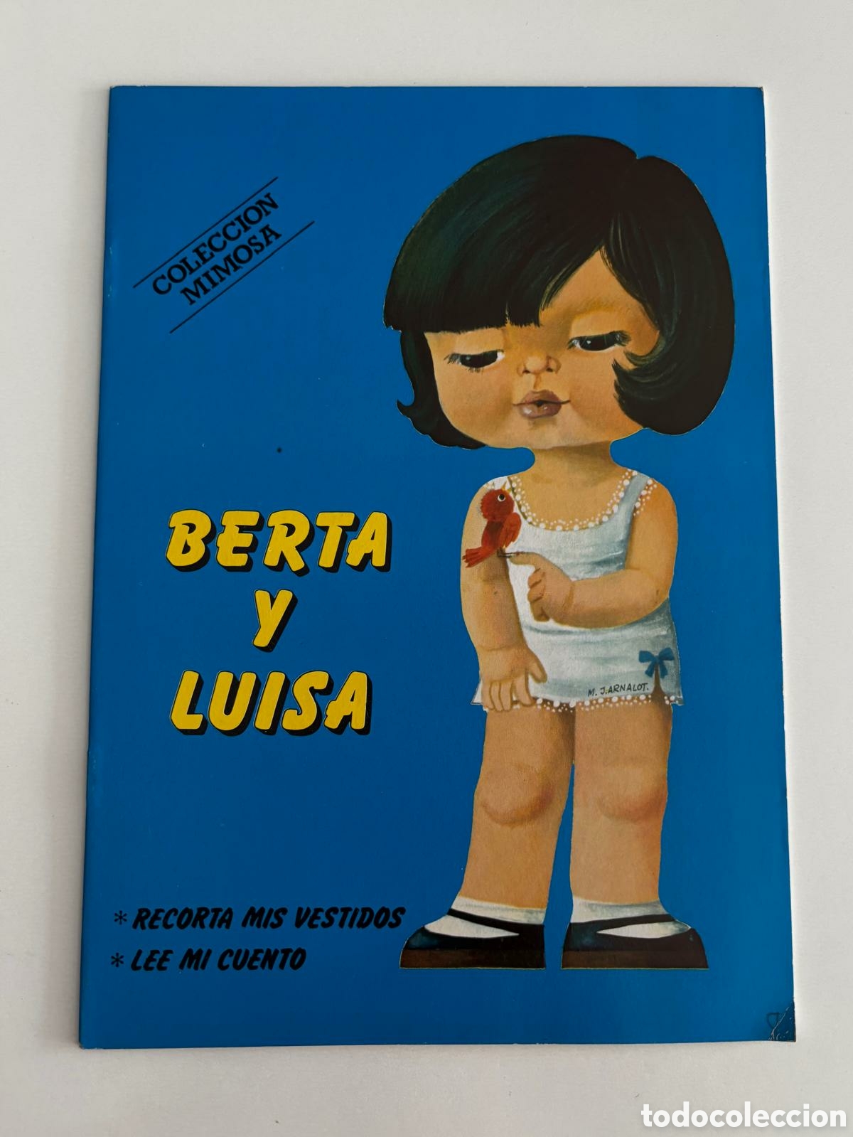Coleccionismo recortables: Librito MU&Ntilde;ECAS RECORTABLES BERTA Y LUISA colecci&oacute;n Mimosa DEFECTO editorial FILASTROCCA