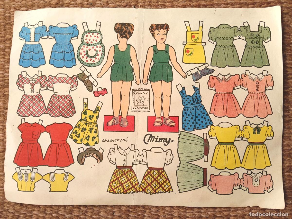 Coleccionismo recortables: RECORTABLE MU&Ntilde;ECA MIMY - RECORTES AZUCENA N&ordm;24 - EDITORIAL ROMA