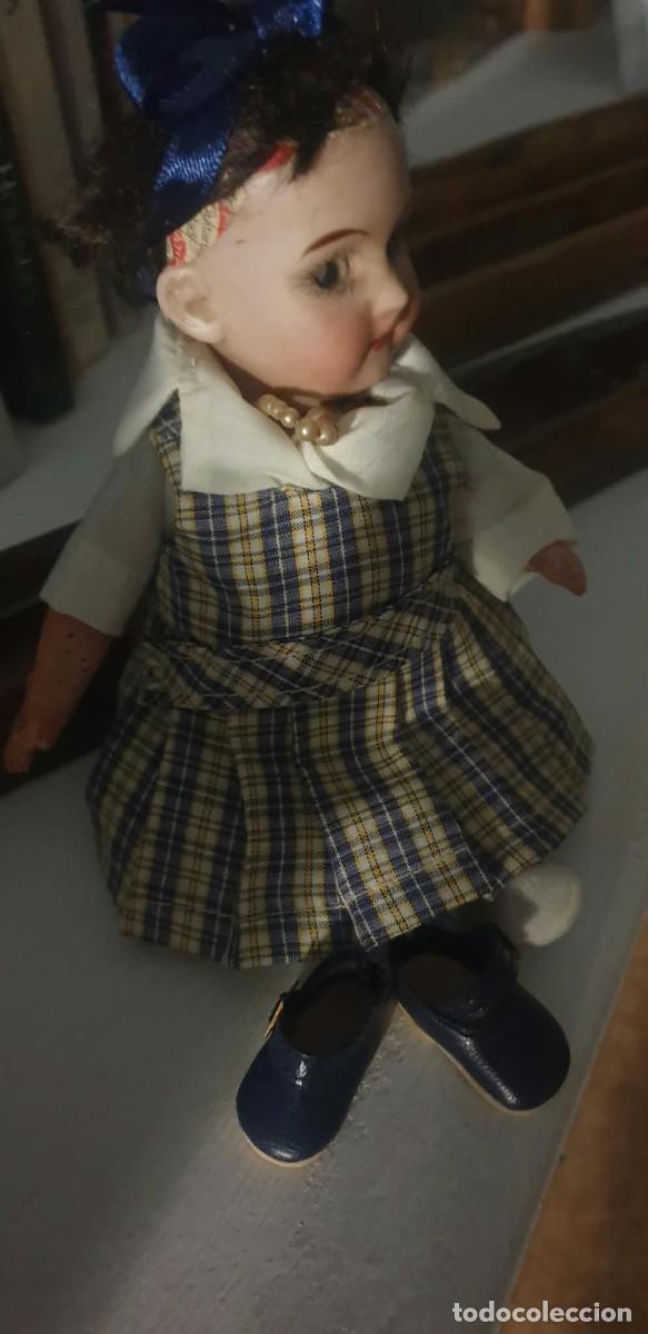 Coleccionismo recortables: mu&ntilde;eca a&ntilde;os 40-50 biscuit con marca en la nuca