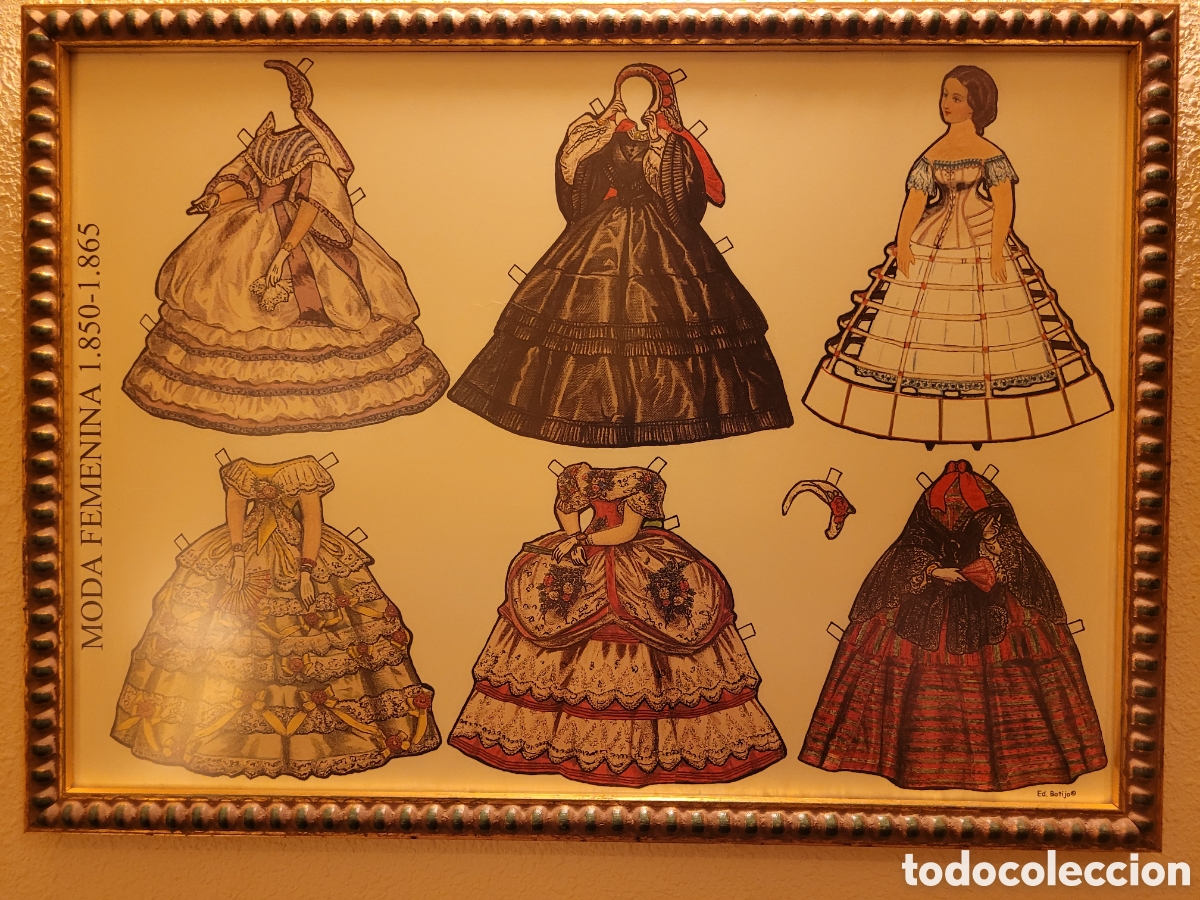 Collectables Paper Dolls: RECORTABLE MODA FEMENINA 1850-1865
