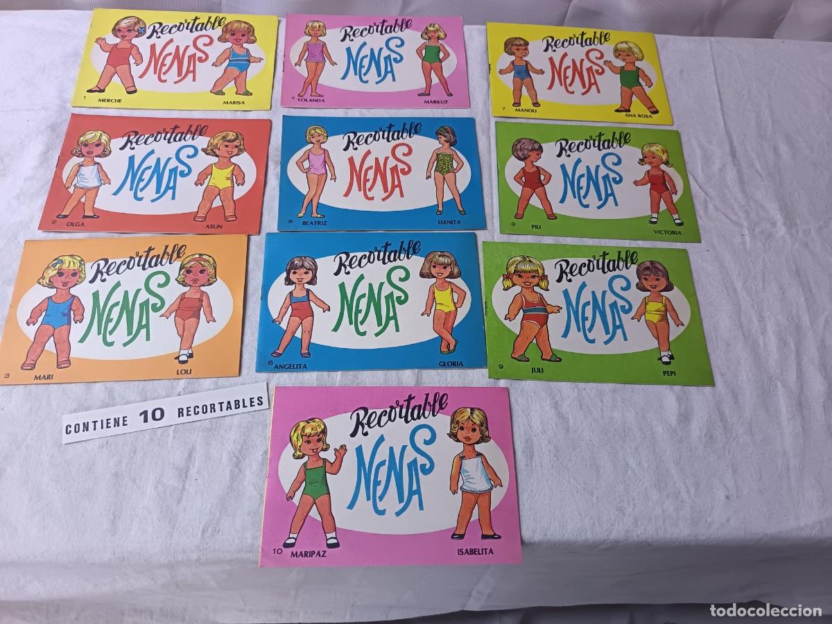 Coleccionismo recortables: Colecci&oacute;n de Libritos de Recortables de mu&ntilde;ecas, Nenas, del 1 al 10, completa
