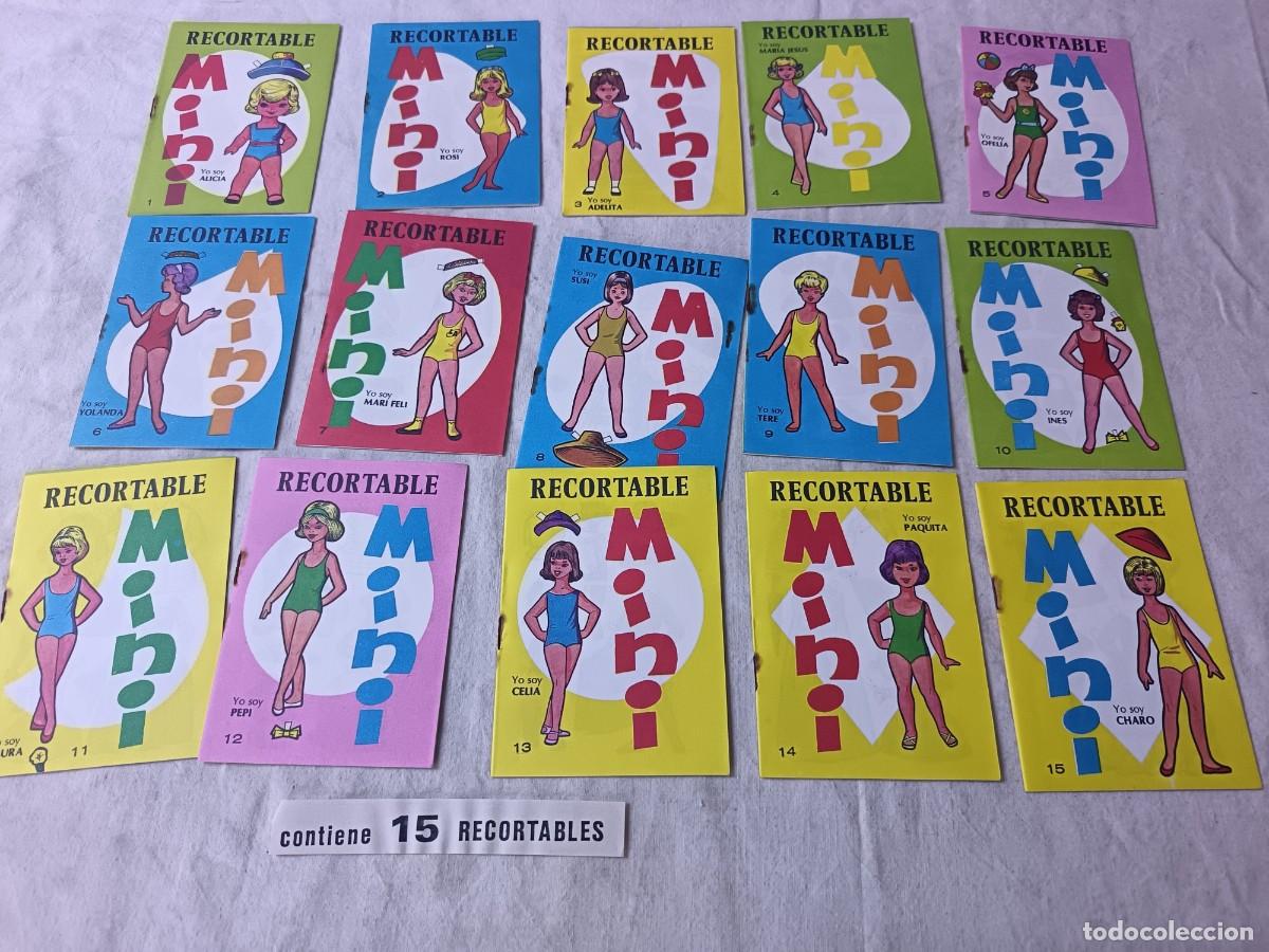 Coleccionismo recortables: Colecci&oacute;n de Libritos de Recortables de mu&ntilde;ecas, Mini, del 1 al 15, completa