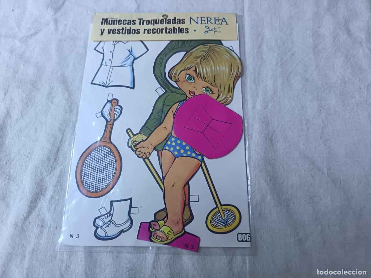 Coleccionismo recortables: Conjunto de Antiguos Recortables, BOGA, mu&ntilde;ecas troqueladas y vestidos recortables, NEREA, n&ordm; 3