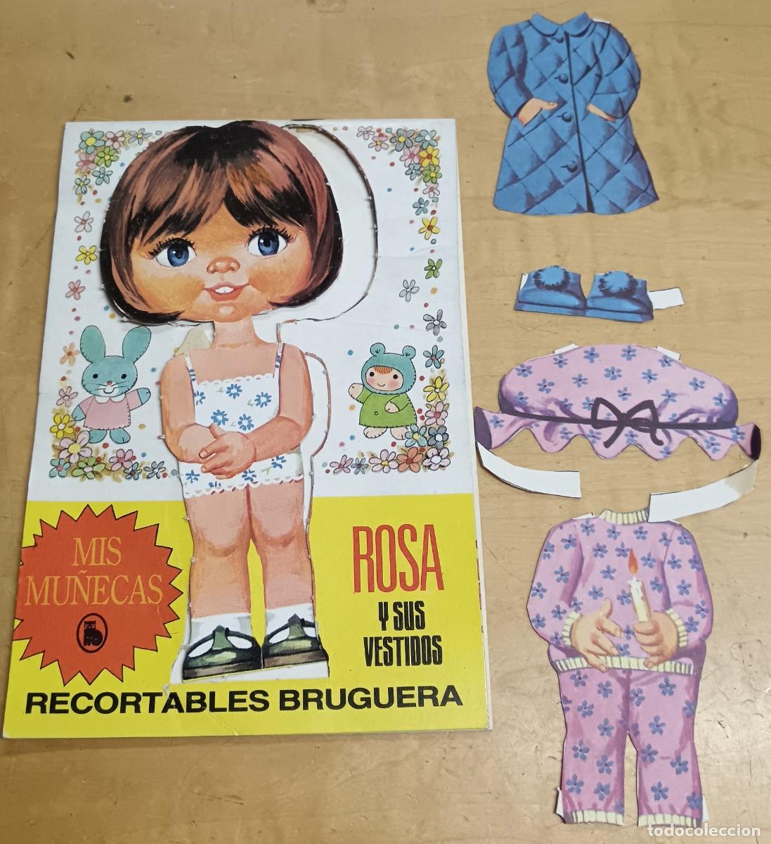 Coleccionismo recortables: RECORTABLE ROSA Y SUS VESTIDOS COLECCI&Oacute;N MIS MU&Ntilde;ECAS EDITORIAL BRUGUERA A&Ntilde;O 1986