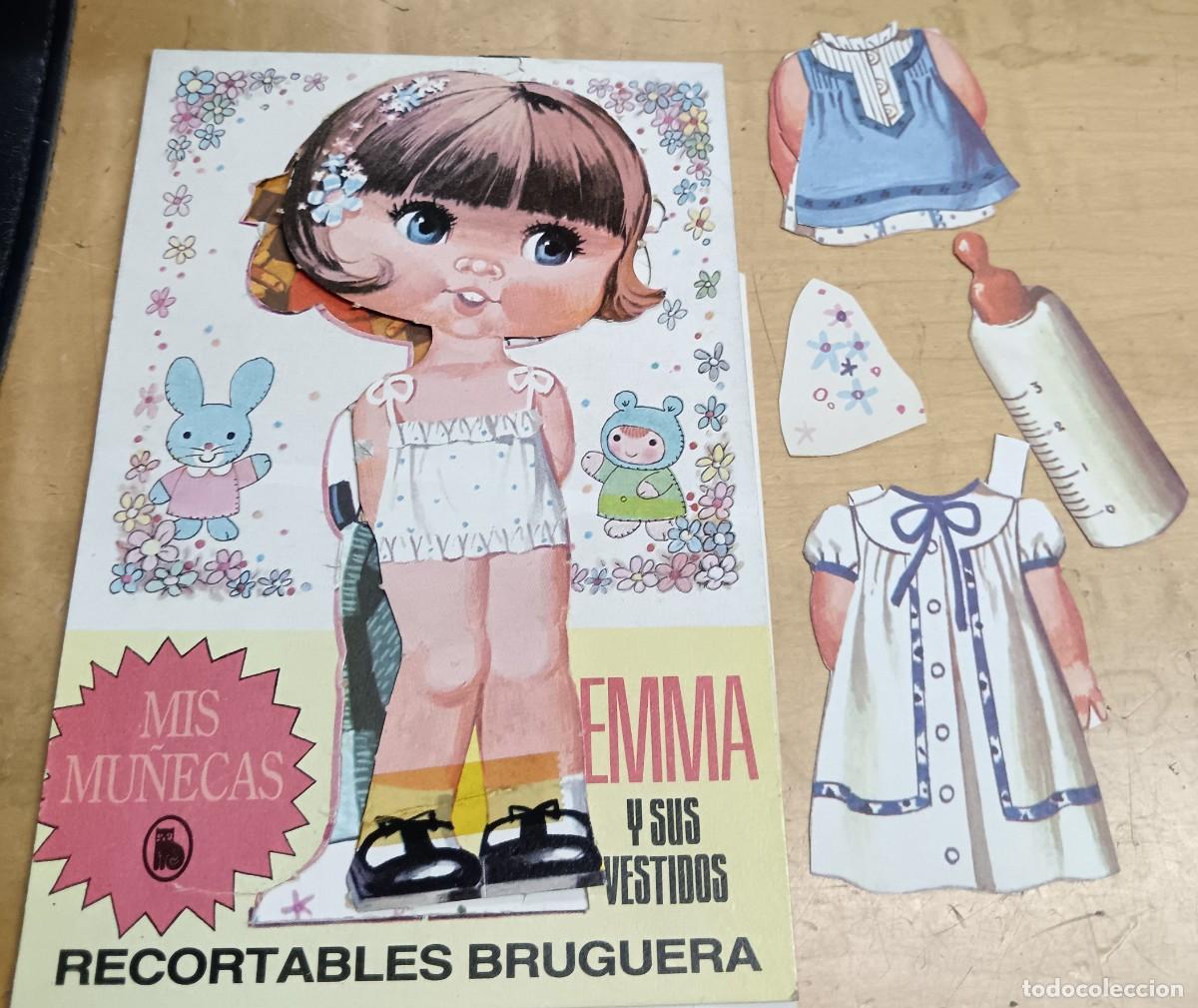 Coleccionismo recortables: RECORTABLE GEMMA Y SUS VESTIDOS COLECCI&Oacute;N MIS MU&Ntilde;ECAS EDITORIAL BRUGUERA A&Ntilde;O 1986