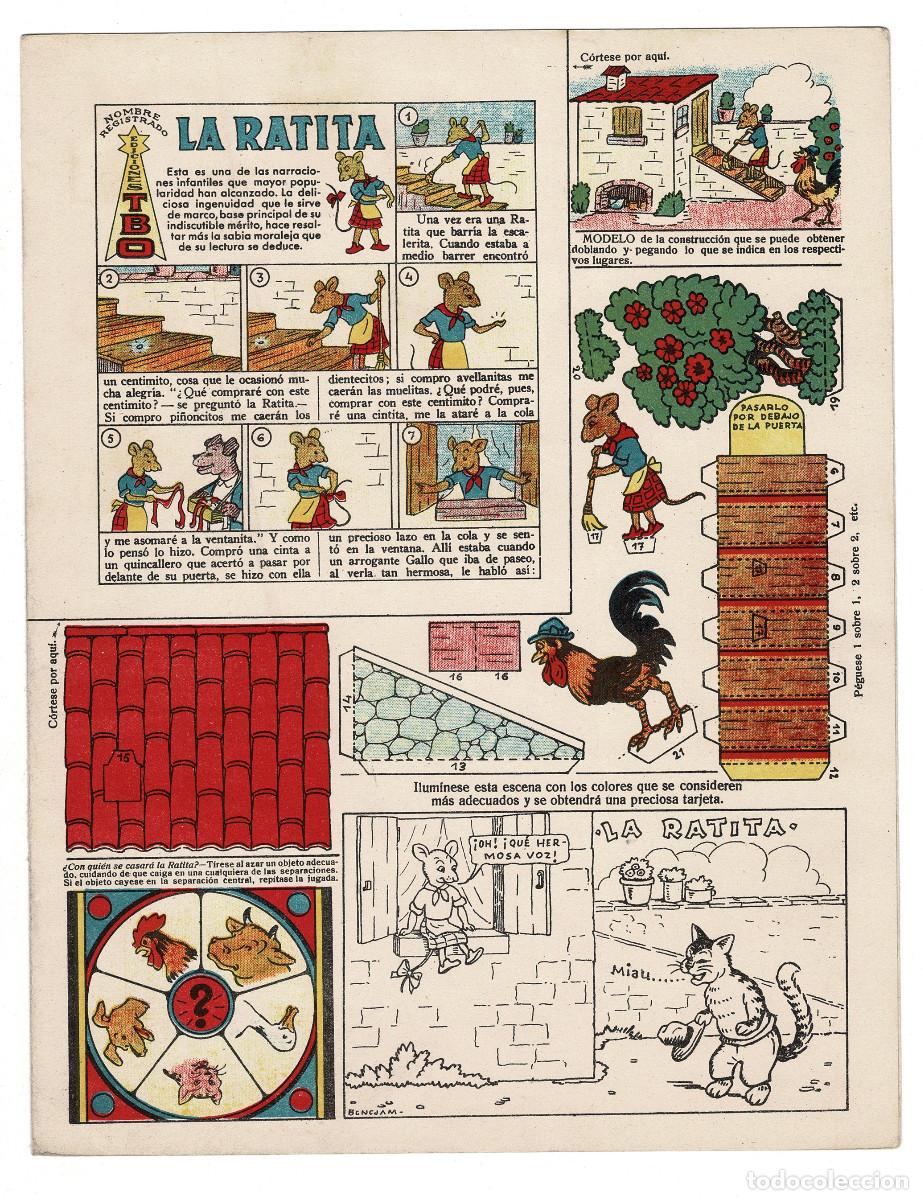 Coleccionismo recortables: RECORTABLE LA RATITA, PUBLICADO POR EDICIONES TBO DENTRO DE SU COLECCI&Oacute;N MAGISTER ALREDEDOR 1941-42