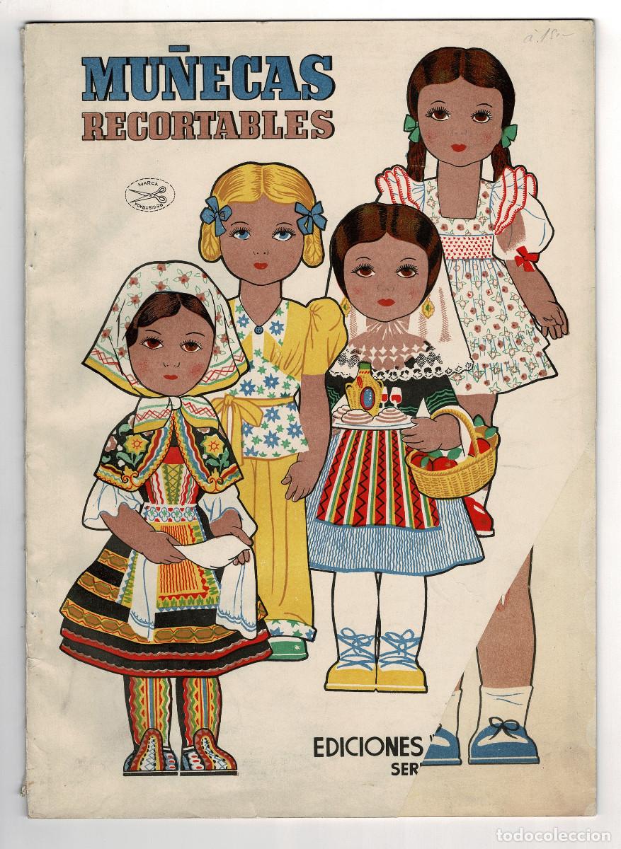 Coleccionismo recortables: MU&Ntilde;ECAS RECORTABLE ANA MAR&Iacute;A, DOS LAMINAS, FIGURA Y VESTIDOS. EDICIONES LA TIJERA.