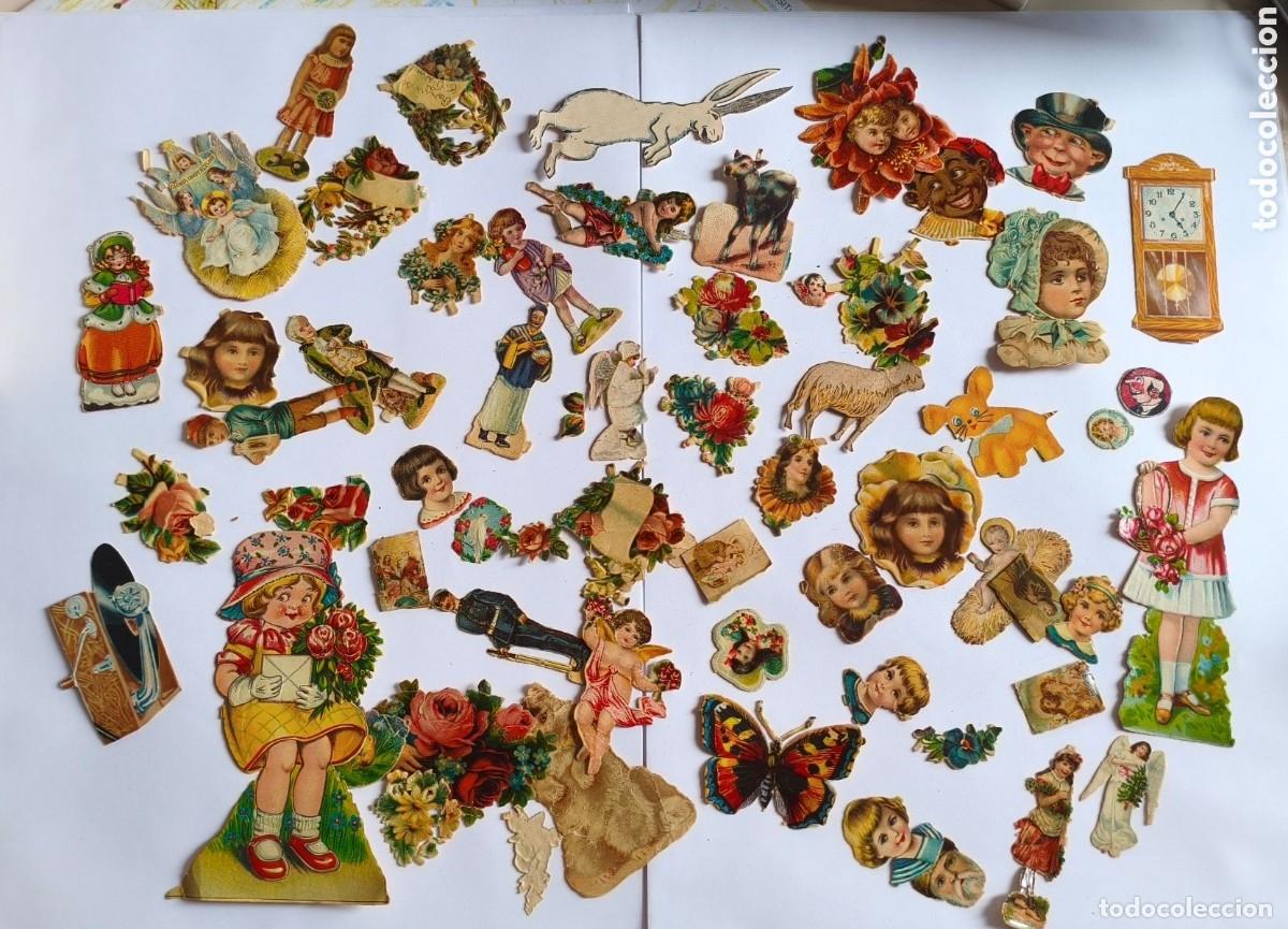 Sammeln von Bastelb&ouml;gen: Lote Muchos recortables figuras mu&ntilde;ecas antiguo coleccion