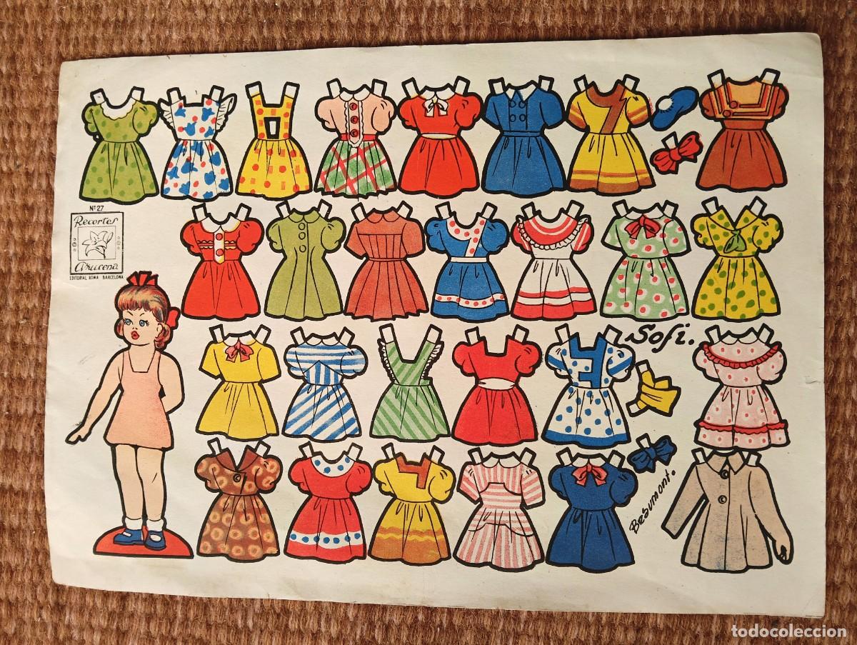 Coleccionismo recortables: RECORTABLE MU&Ntilde;ECA SOFI - RECORTES AZUCENA N&ordm;27 - EDITORIAL ROMA