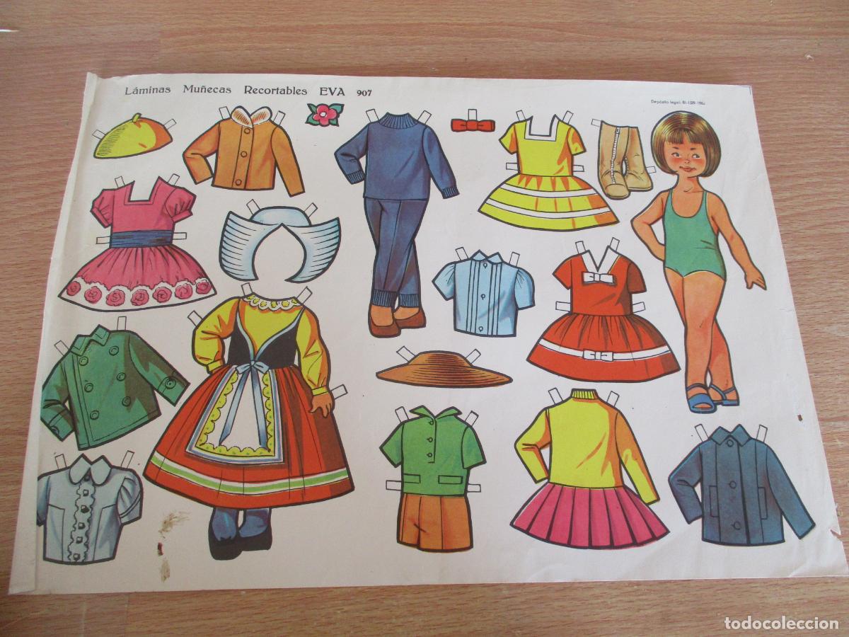 Coleccionismo recortables: RECORTABLES EVA, N&ordm;. 907- MIDE 24 X 34 CM.-1964