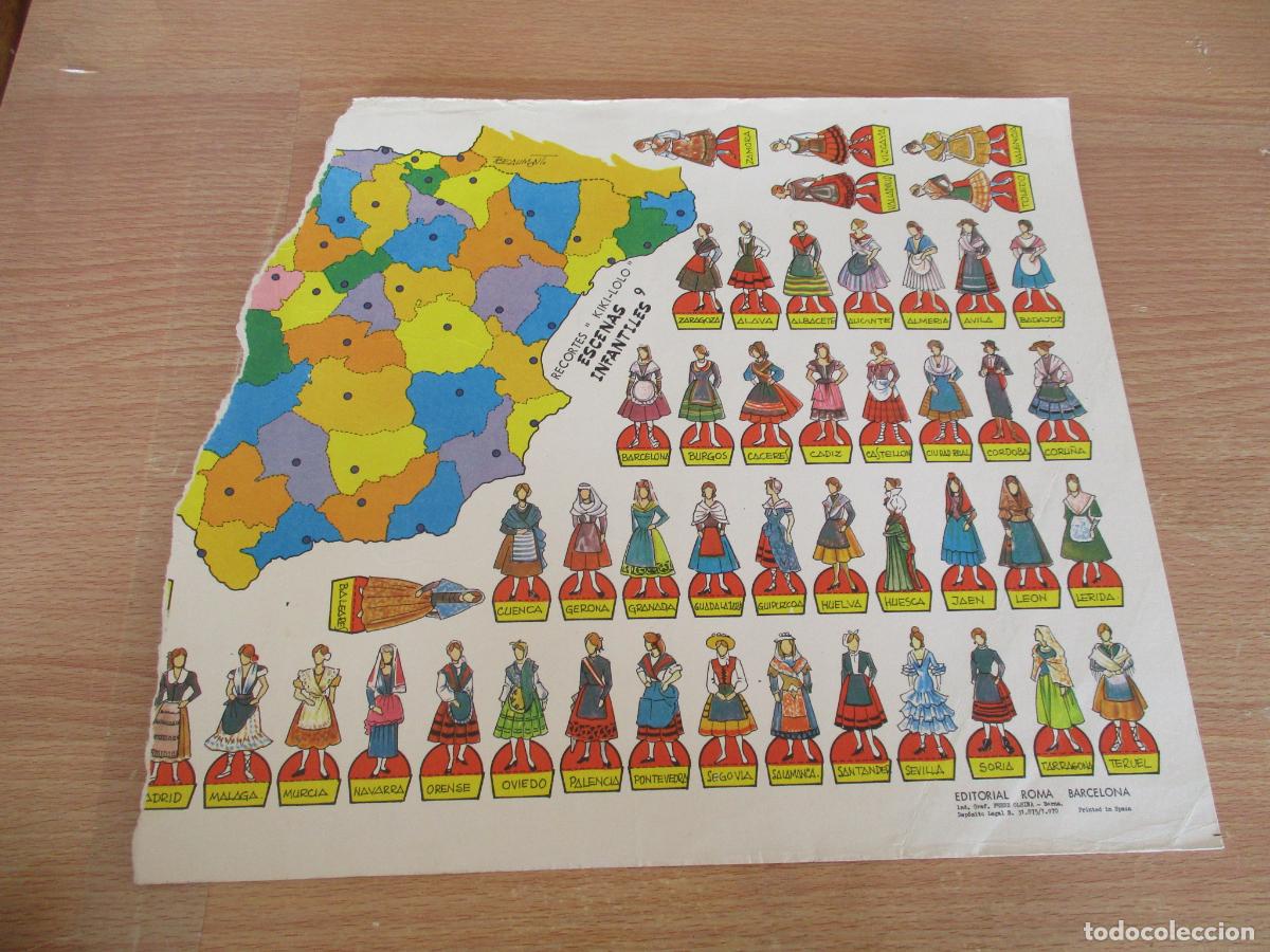 Coleccionismo recortables: RECORTES KIKI-LOLO, ESCENAS INFANTILES N&ordm;. 9-EDITORIAL ROMA- 26 X 36 CM.. -1970