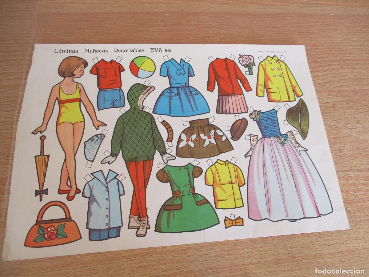Coleccionismo recortables: L&Aacute;MINAS MU&Ntilde;ECAS RECORTABLES EVA N&ordm;. 861