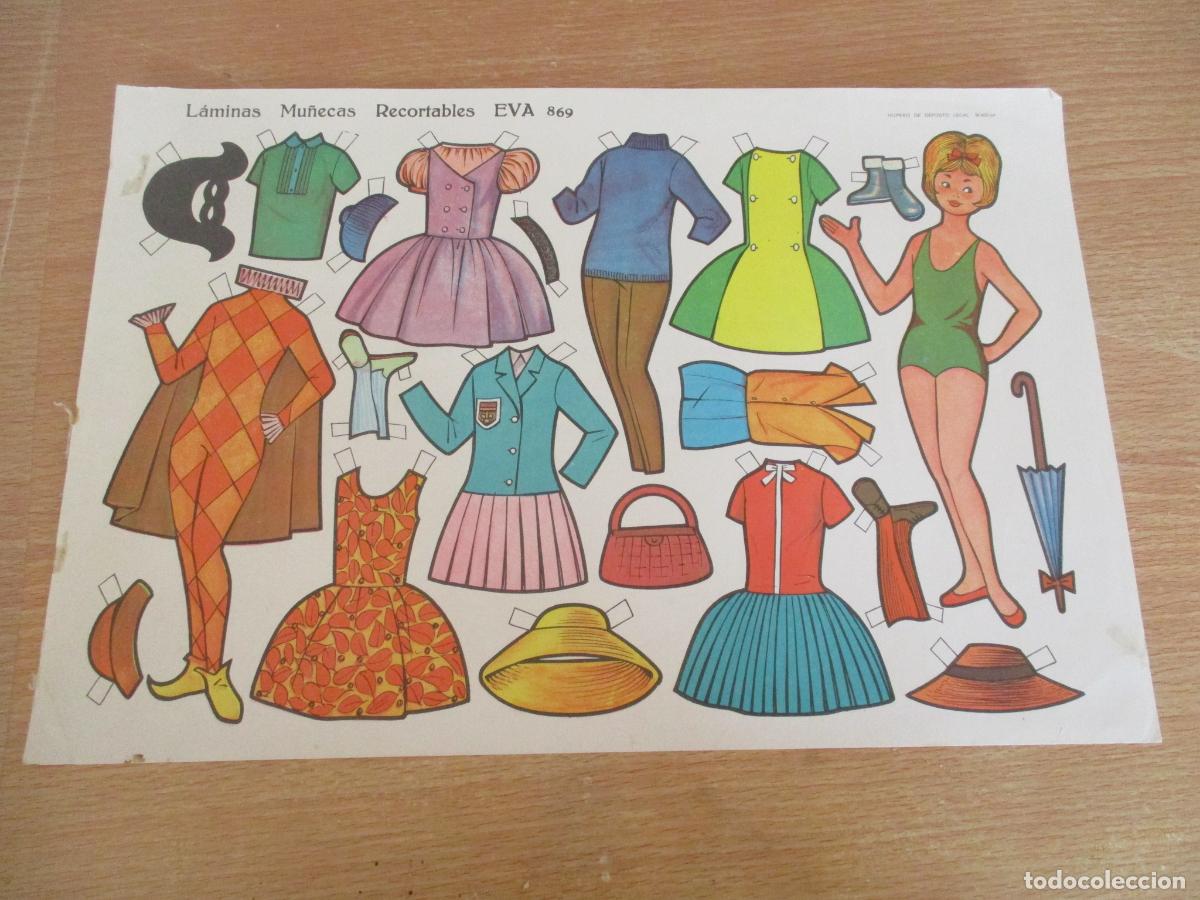 Coleccionismo recortables: L&Aacute;MINAS MU&Ntilde;ECAS RECORTABLES EVA N&ordm;. 869