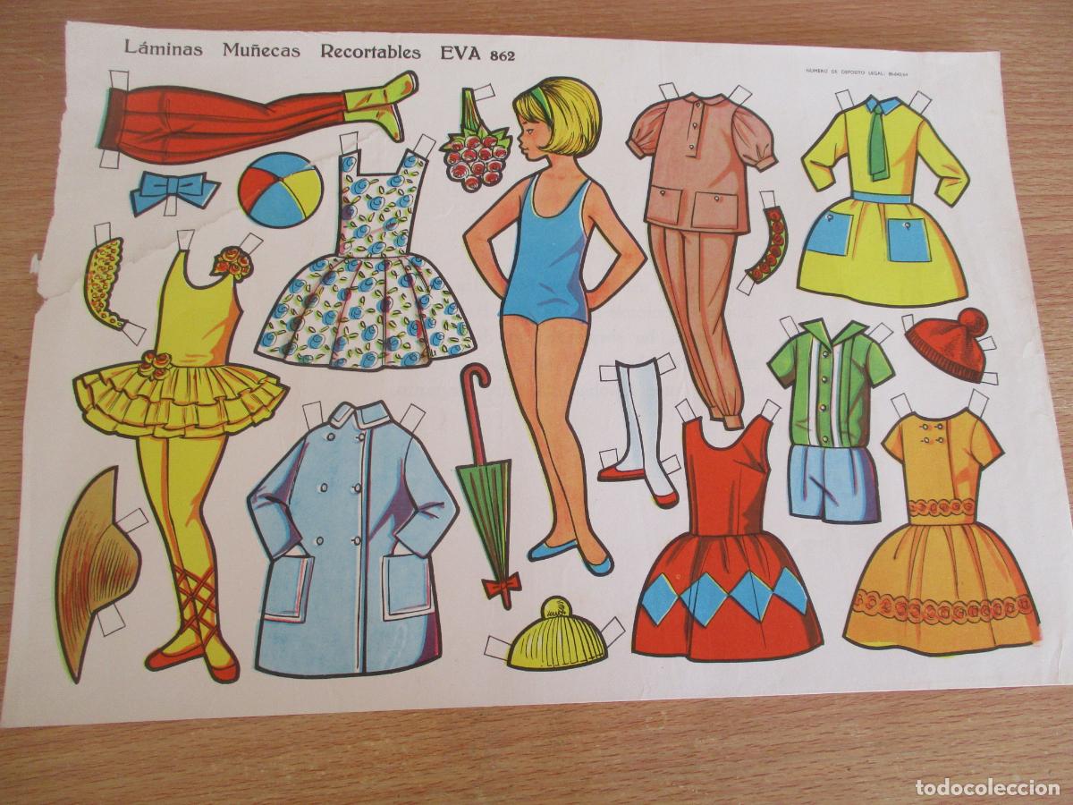 Coleccionismo recortables: L&Aacute;MINAS MU&Ntilde;ECAS RECORTABLES EVA N&ordm;. 862