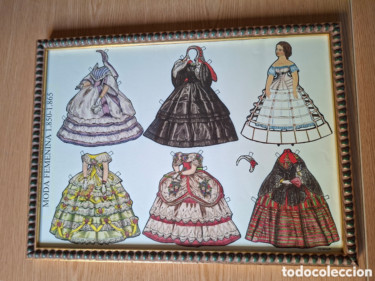 Coleccionismo recortables: RECORTABLE MODA FEMENINA 1850-1865
