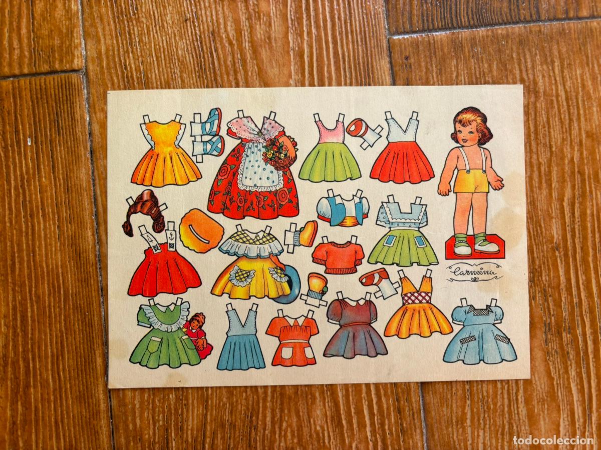 Coleccionismo recortables: Recortable mu&ntilde;eca Carmina