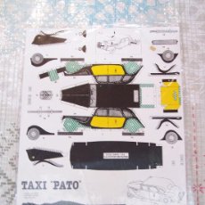 Coleccionismo Recortables: TAXI PATO. BARCELONA, 1981. 50 X 35 CM. ( 1 LAM)