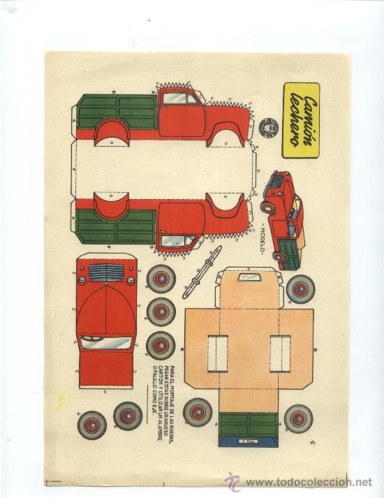 Coleccionismo recortables: CAMION LECHERO - Foto 1
