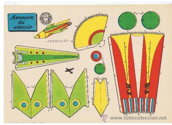 Coleccionismo recortables: AERONAVE DEL ESPACIO. - Foto 1