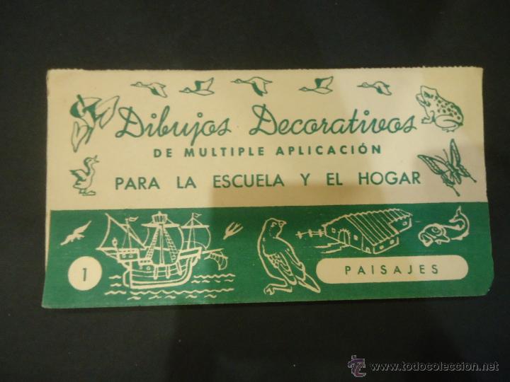 Coleccionismo Recortables: ANTIGUO DESPLEGABLE Y RECORTABLE DE 6 DIBUJOS DECORATIVOS Nº 1 - Foto 1 - 42099660