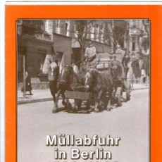 Coleccionismo Recortables: RECORTABLE CAMION BASURA BERLIN, HISTORIA DESDE HACE 400 AÑOS ** MÜLLABFUHR *