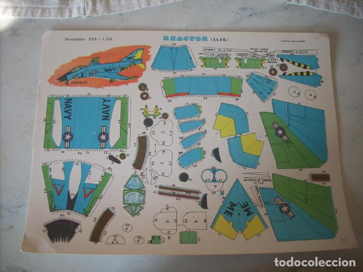 Coleccionismo recortables: Recortables EVA 1.204, reactor (E.E.U.U.) - Foto 1