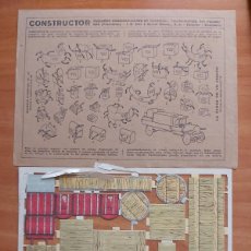 Coleccionismo Recortables: RECORTABLE CARGA DE UN CAMIÓN - CONSTRUCTOR Nº 27