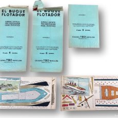 Coleccionismo Recortables: EL BUQUE FLOTADOR (2 UDS) ACORAZADO. EDICIONES TBO. BARCELONA. 1940S. Lote 381509014